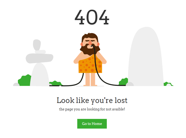 Nous créons des pages 404 rigolotes pour vos sites internet