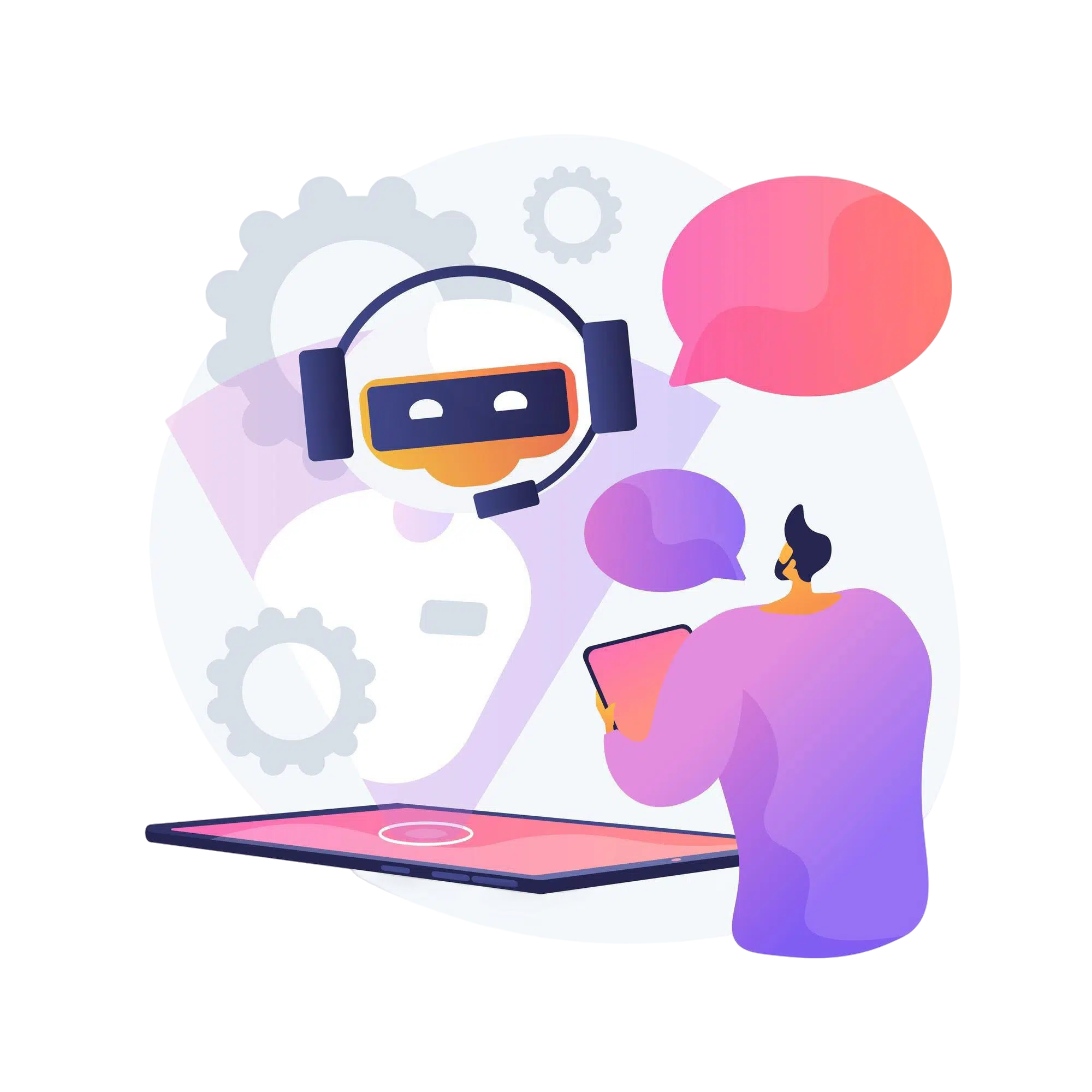 dialogue-chatbot-intelligence-artificielle-repond-question-support-technique-messagerie-instantanee-operateur-hotline-assistant-ia-consultant-bot-client-illustration-metaphore-concept-isole-vecteur Accompagnement IA pour les entreprises à Angers — Vesperiart